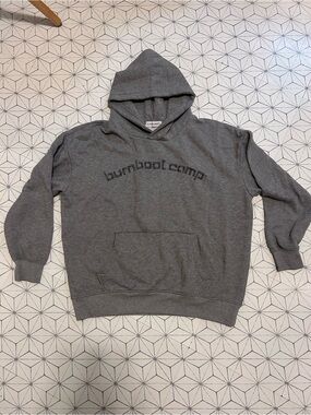 Burn Boot Camp Men's Gray Pullover Hoodie